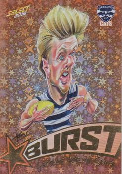 2018 Select Footy Stars - Starburst Caricatures Orange #SP25 George Horlin-Smith Front